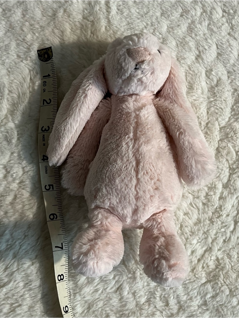 Jellycat London Pink Bashful Bunny Rabbit Plush Stuffed Animal 8” - Picture 3 of 6